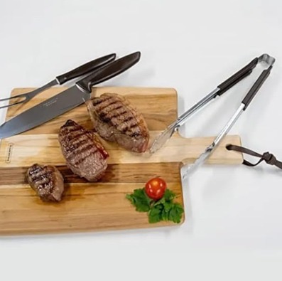 Kit Churrasco Inox 3pc